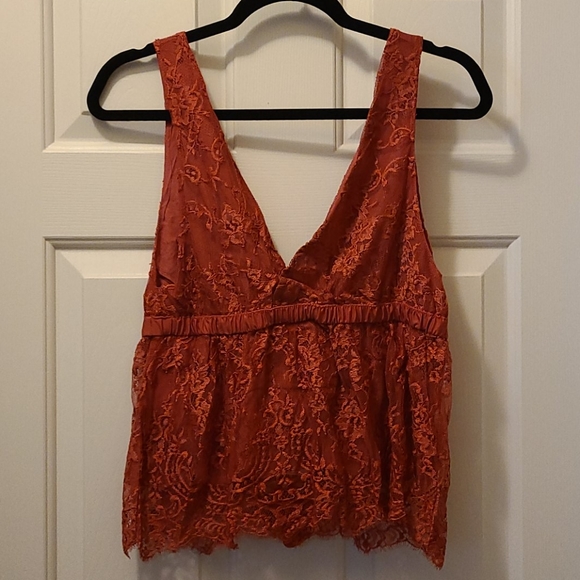 Free People Chante Lace Tank Top Size Small - Picture 4 of 5